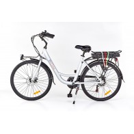 BiClou Porteur 26'' - Taille M - Vélo électrique de ville - Gris BiClou Porteur 26'' - Taille M - Vélo électrique de ville - Gris