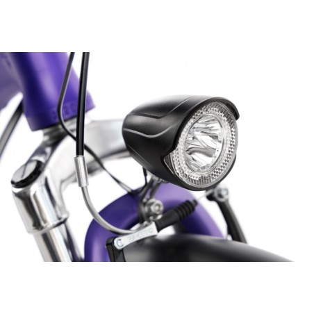 Vélo électrique pliant - coloris violet - disponible chez AC-Emotion
