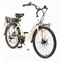 BiClou Porteur 26'' - Taille M - Vélo électrique de ville - Rouge BiClou Porteur 26'' - Taille M - Vélo électrique de ville - Rouge