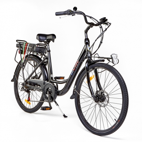 BiClou Porteur 26'' - Taille M - Vélo électrique de ville - Noir
