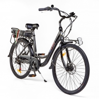 BiClou Porteur 26'' - Taille M - Vélo électrique de ville - Noir BiClou Porteur 26'' - Taille M - Vélo électrique de ville - Noir