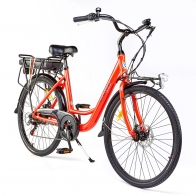 BiClou Porteur 26'' - Taille M - Vélo électrique de ville - Rouge BiClou Porteur 26'' - Taille M - Vélo électrique de ville - Rouge