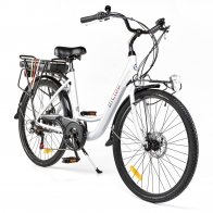 BiClou Porteur 26'' - Taille M - Vélo électrique de ville - Gris BiClou Porteur 26'' - Taille M - Vélo électrique de ville - Gris
