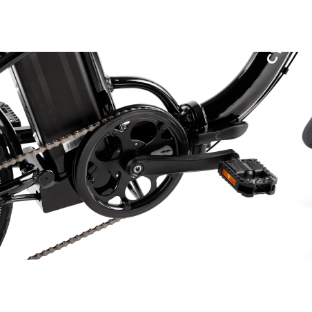 CycleDenis Fold D - Noir satiné - Vélo électrique à pliage rapide en 10 secondes disponible chez Ac-Emotion